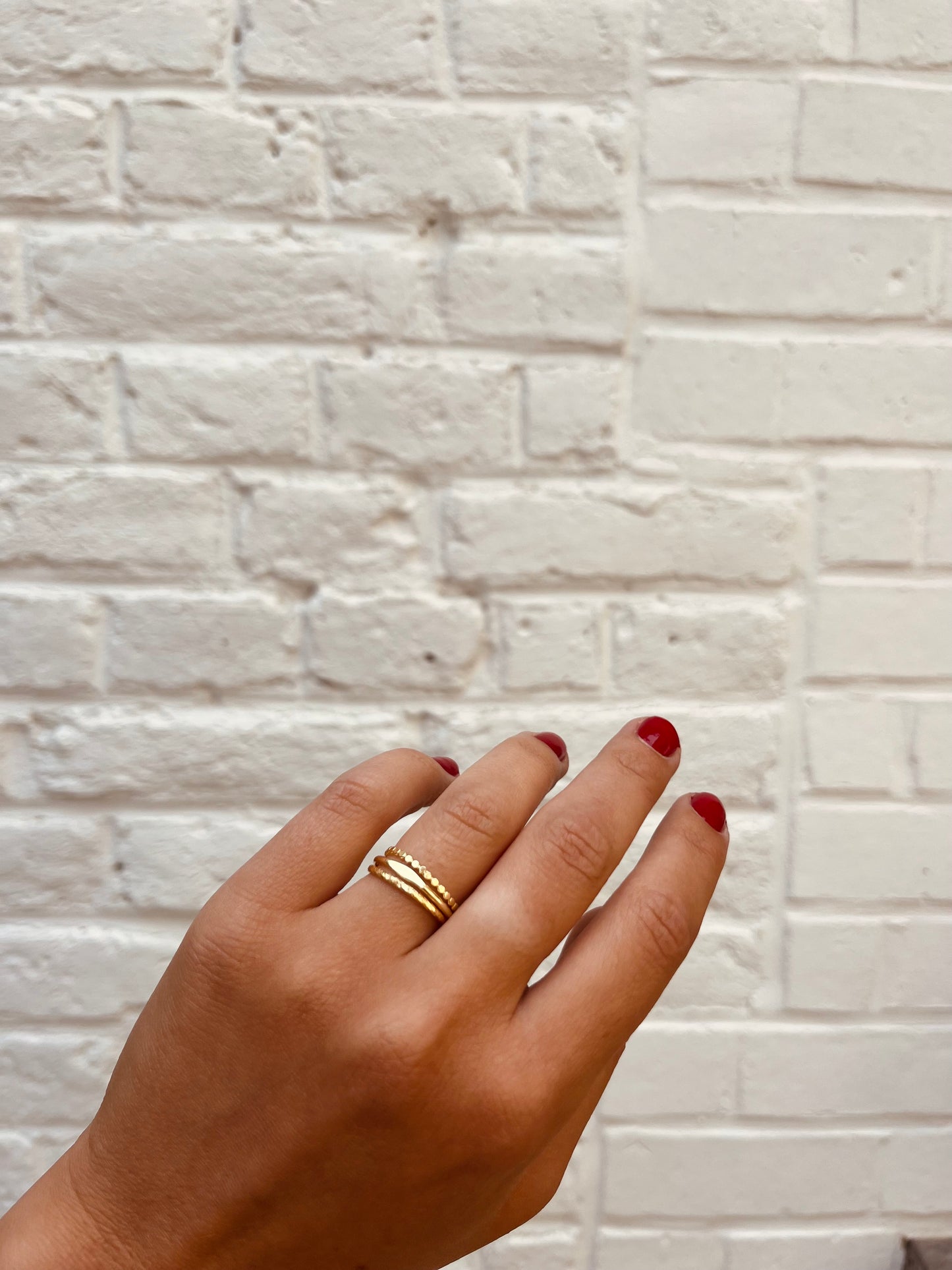 Bague fine diamantée - Plaqué or