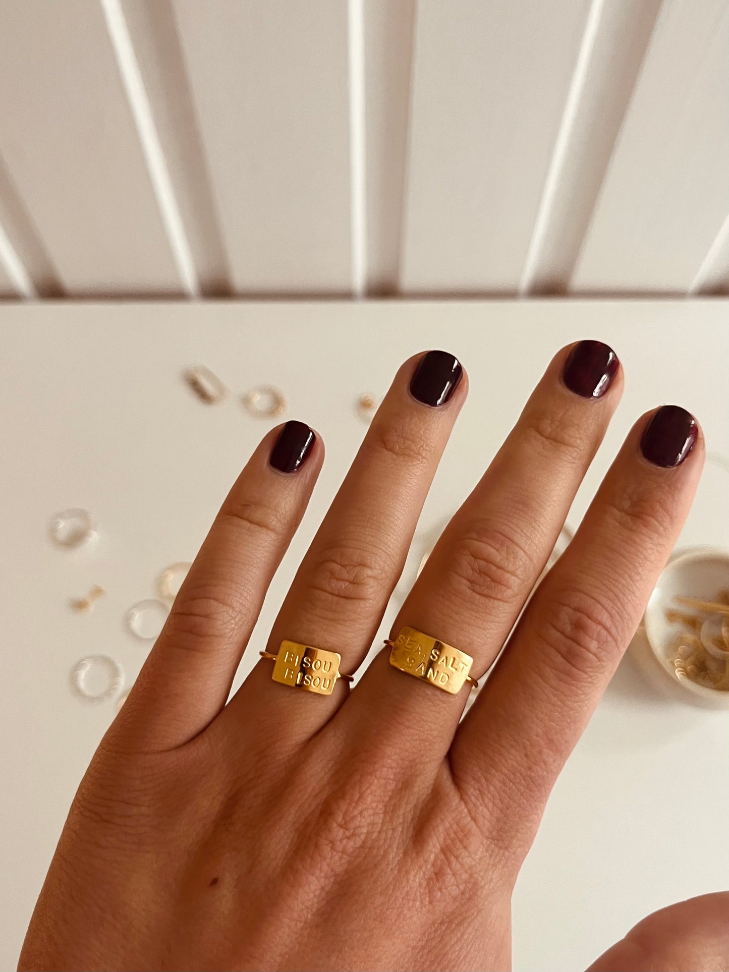 Bague personnalisée - Or Laminé