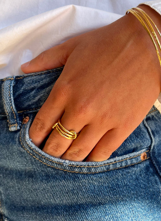 Bague Chloé - Plaqué or