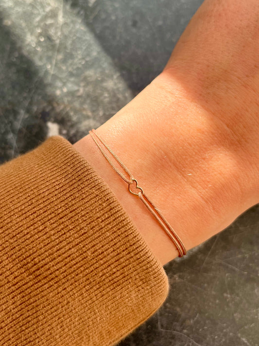 Bracelet COEUR - Or 9 carats