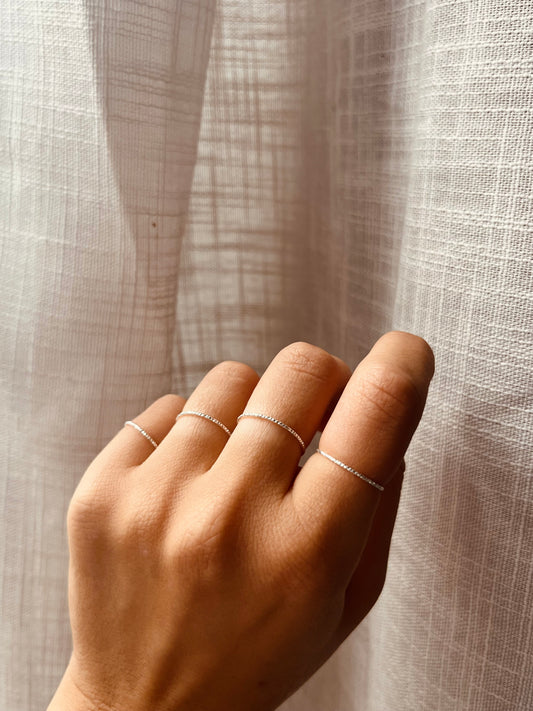 Faustine - Bague fine en Argent